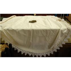 2 designer fabric tree skirts