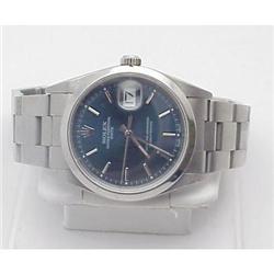 Man's Blue Dial Rolex Wristwatch