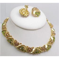 Trifari necklace & earrings