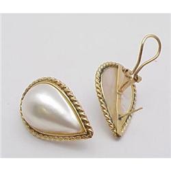 Mabe pearl earrings