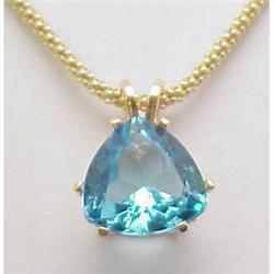 Blue topaz pendant
