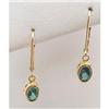 Image 1 : Bezel set blue topaz earrings