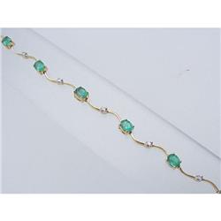 Emerald & Diamond Bracelet