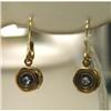 Image 1 : Bezel set sapphire earrings