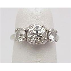 Three stone diamond ring