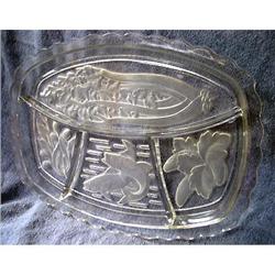 Crystal divided dish