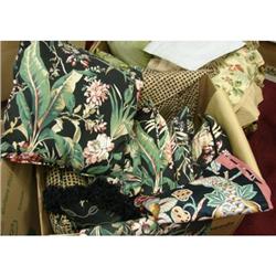 Box lot designer fabric pillows