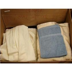 Box lot of misc. terrycloth towels