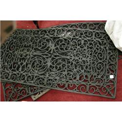 5 heavy rubber doormats