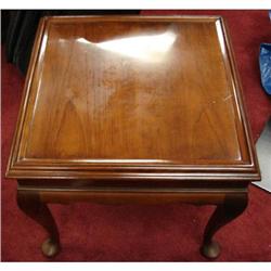Cherry wood side table