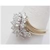 Image 2 : Waterfall Diamond Cluster Ring