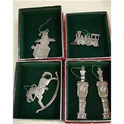 5 sterling Reed & Barton Ornaments