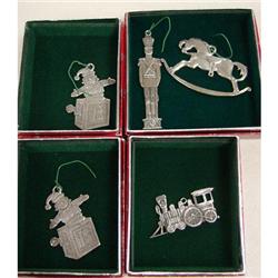 5 sterling Reed & Barton Ornaments