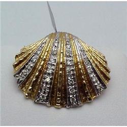 Diamond Shell Pendant