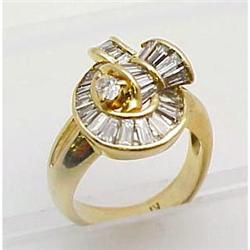 Lady's baguette diamond ring