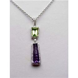 Amethyst & Peridot Necklace