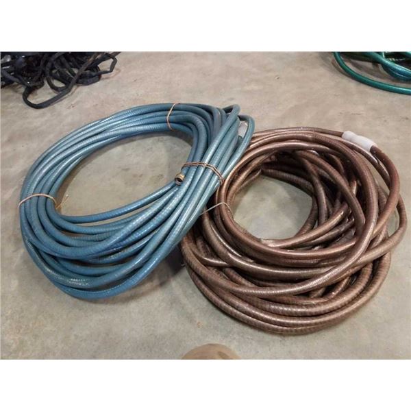 2 commercial grade 100 foot hoses