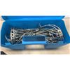 Image 4 : JUMPER CABLES, DEWALT ELECTRIC DRILL AND 2 CASES TIRE CHAINS