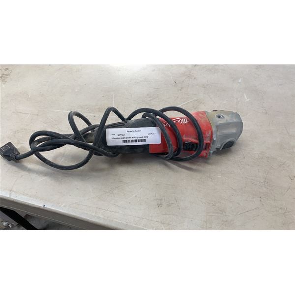 Milwaukee angle grinder working needs clamp