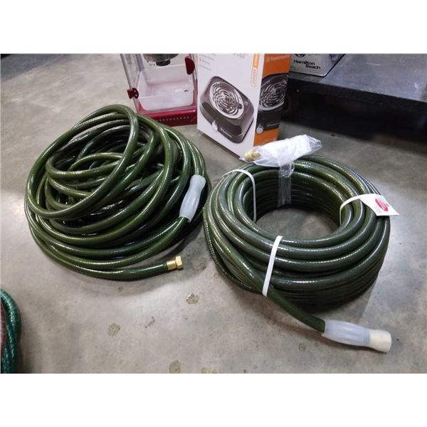 2 commercial grade 100 foot hoses