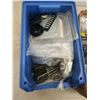Image 4 : 3 BINS OF HARDWARE, CHAIN, SHOP SUPPLIES