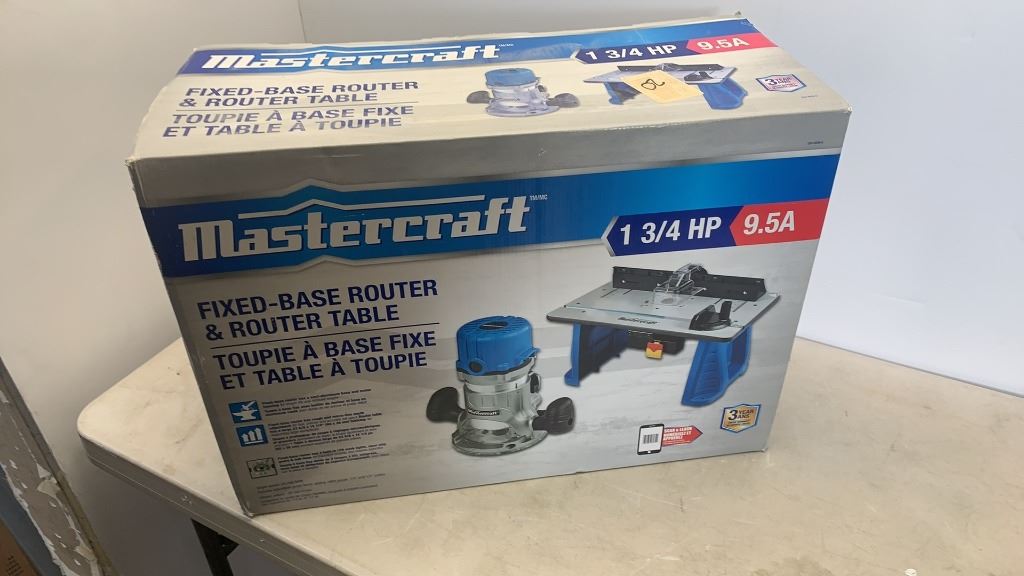 Mastercraft Compact Router Brand new Mastercraft fixed-base router and router table