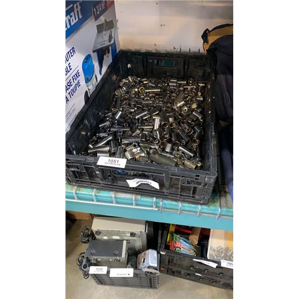 Crate of various sockets