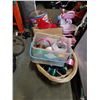 Image 1 : Lot of Tinkertoy, beyblade accessories with ribbons and bows