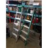 Image 1 : TWO 6 FOOT A FRAME LADDERS - FEATHERLITE ALUMINUM AND GORILLA FIBERGLAS