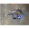 Image 1 : 2 DIRTBIKE HELMETS, HOCKEY STICKS AND BADMINTON RACKETS