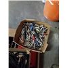 Image 3 : Box of lawn mower accessories, Black and Decker drill bit set and more