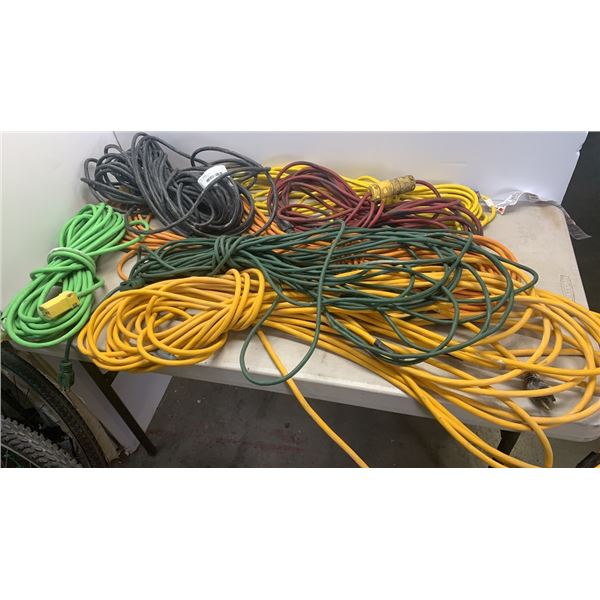 7 LARGE EXTENSION CORDS