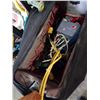 Image 3 : HUSKY ROLLING TOOL BAG WITH TOOLS, ELECTRICAL TESTERS, POWER BARS, TIMER BOX