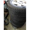 Image 2 : Set of 4 235 65 R17 tires on 5 bolt dodge rims