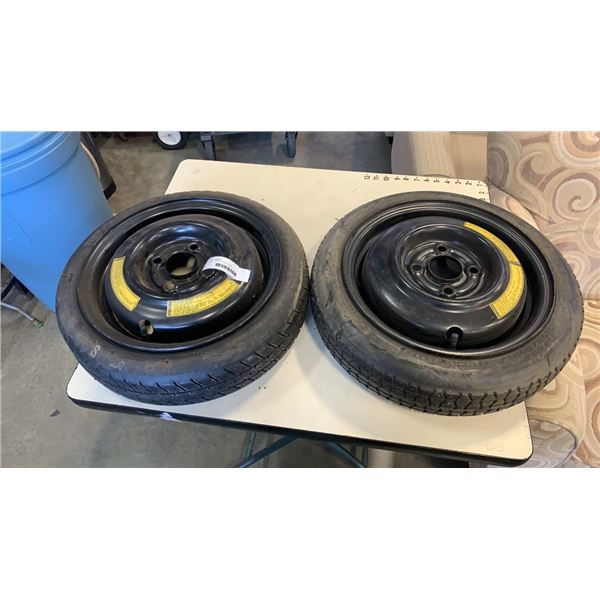 TWO 13 INCH SPARE TIRES