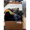 Image 1 : Box of books, blankets, and clothes