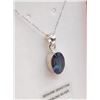 Image 2 : STERLING SILVER MYSTIC QUARTZ 3.5CTS PENDANT W/ SILVER CHAIN RETAIL $400