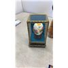 Image 2 : Vintage mini books, fireman decanter, painted egg, mini boats and bear