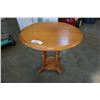 Image 2 : ROUND MAPLE PARLOUR TABLE 22 INCHES TALL, 2 FOOT DIAMETER