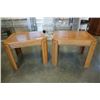 Image 2 : Pair of modern end tables - 26x23 inches 19 tall