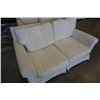 Image 3 : WHITE LOVESEAT - 56 inches wide, 3 foot deep