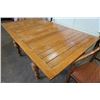 Image 13 : VINTAGE DRAWLEAF DINING TABLE WITH 2 CHAIRS - 42 x 42 inches 31 tall