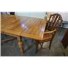 Image 8 : VINTAGE DRAWLEAF DINING TABLE WITH 2 CHAIRS - 42 x 42 inches 31 tall