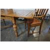 Image 9 : VINTAGE DRAWLEAF DINING TABLE WITH 2 CHAIRS - 42 x 42 inches 31 tall