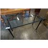 Image 8 : GLASSTOP SOFA TABLE 50 INCHES WIDE, 18 DEEP, 26 TALL