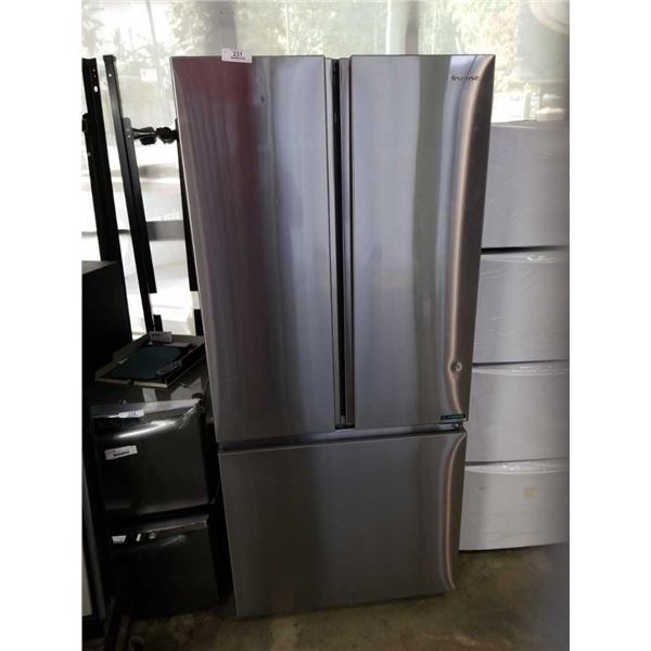 Hisense stainless fridge as is