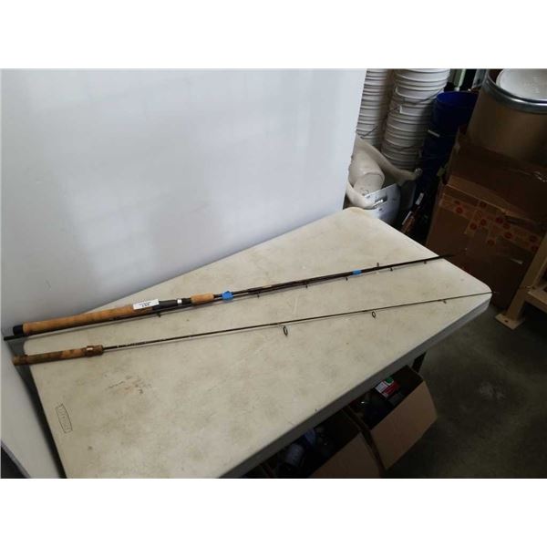 Lamiglas XT 864 8'6" rod and fenwick 4' 9" fly rod