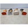 Image 10 : 4 VINTAGE HAND PAINTED FIGURES