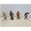 Image 1 : 4 VINTAGE HAND PAINTED FIGURES