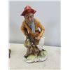 Image 4 : 4 VINTAGE HAND PAINTED FIGURES